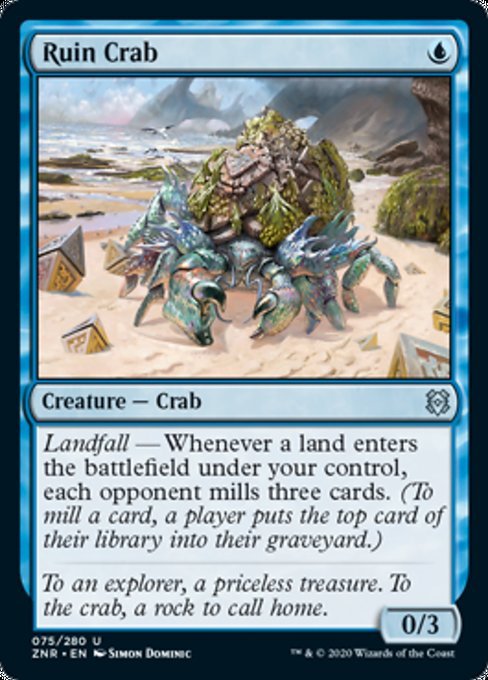Ruin Crab (Zendikar Rising) Near Mint - Nick Nack's Full Frontal Attack
