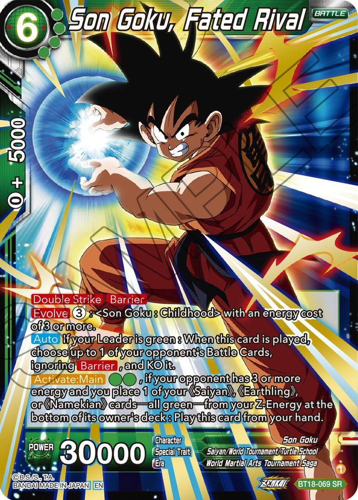 Son Goku, rival fatal (BT18-069) [Dawn of the Z-Legends] 