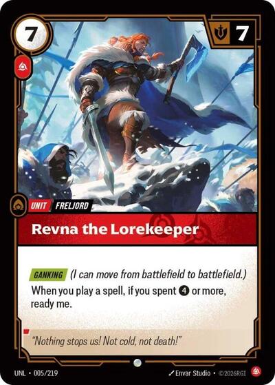 Revna the Lorekeeper (Unleashed) Near Mint Foil