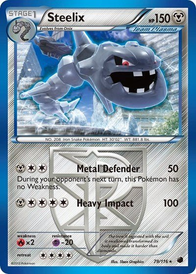 Steelix (Team Plasma) (Plasma Freeze) Light Play - Nick Nack's Full Frontal Attack