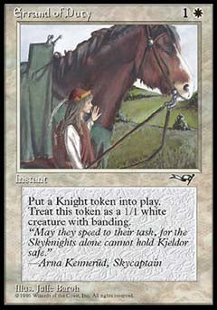 Errand of Duty (Horse) (Alliances) Light Play