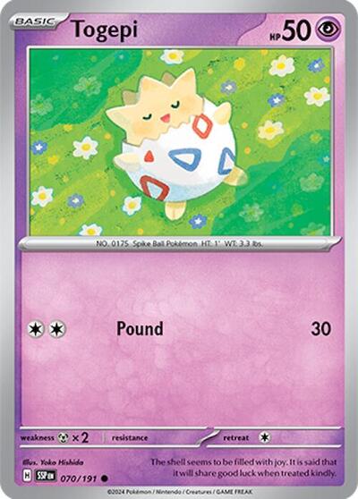 Togepi (SV08: Surging Sparks) Near Mint