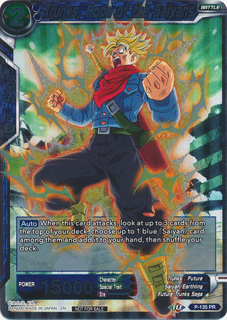 Trunks, Hope of the Saiyans (Série 7 Super Dash Pack) (P-135) [Cartes promotionnelles] 