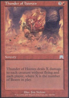 Thunder of Hooves (Onslaught) Light Play Foil - Nick Nack's Full Frontal Attack