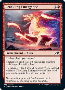 Crackling Emergence (Kamigawa: Neon Dynasty) Near Mint - Nick Nack's Full Frontal Attack