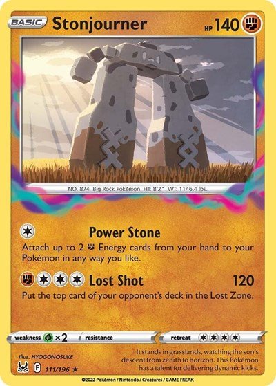 Stonjourner (SWSH11: Lost Origin) Near Mint - Nick Nack's Full Frontal Attack
