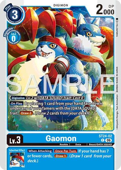 Gaomon (Starter Deck 24: Data Squad) Near Mint - Nick Nack's Full Frontal Attack
