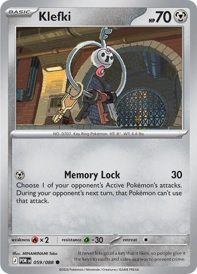 Klefki (ME03: Perfect Order) Near Mint - Nick Nack's Full Frontal Attack