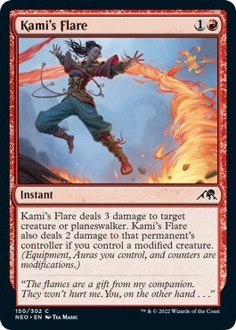 Kami's Flare (Kamigawa: Neon Dynasty) Near Mint - Nick Nack's Full Frontal Attack
