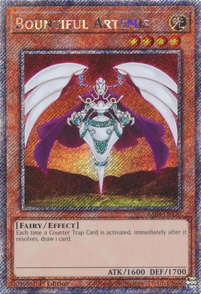 Bountiful Artemis (Platinum Secret Rare) (Quarter Century Stampede) Near Mint 1st Edition