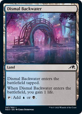 Dismal Backwater (Kamigawa: Neon Dynasty) Near Mint - Nick Nack's Full Frontal Attack