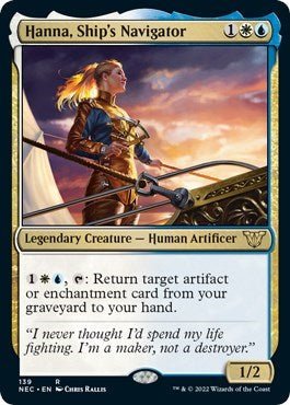 Hanna, Ship's Navigator (Commander: Kamigawa: Neon Dynasty) Near Mint - Nick Nack's Full Frontal Attack