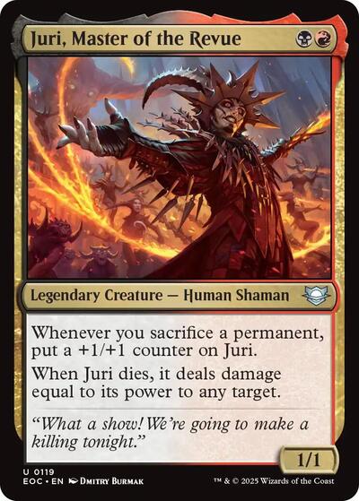 Juri, Master of the Revue (Commander: Edge of Eternities) Near Mint - Nick Nack's Full Frontal Attack