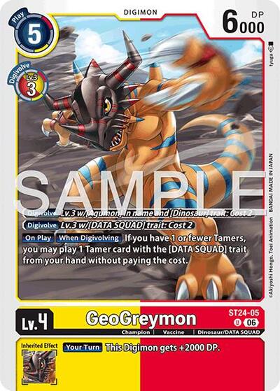 GeoGreymon (Starter Deck 24: Data Squad) Near Mint