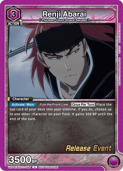 Renji Abarai (046) (BLEACH: Thousand-Year Blood War Release Event Cards) Near Mint
