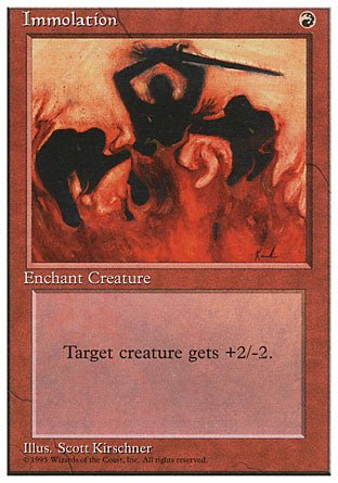 Immolation (4th Edition) Light Play - Nick Nack's Full Frontal Attack