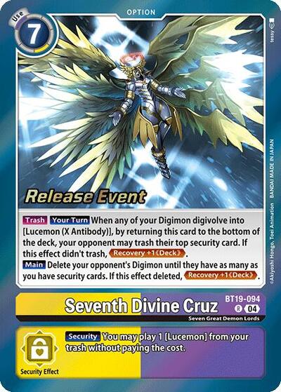 Seventh Divine Cruz (Release Special Booster 2.0 Pre-Release Cards) Near Mint Foil