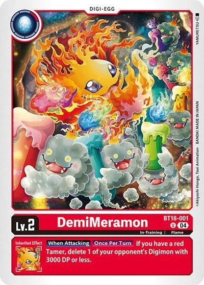 DemiMeramon BT18-001 (Release Special Booster 2.0) Heavy Play