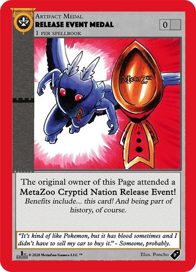 Release Event Medal (Kickstarter) (Medals) Near Mint Holofoil