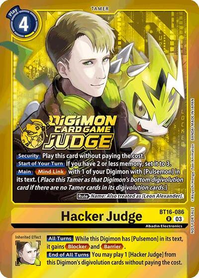 Hacker Judge (Judge pack 6) (Beginning Observer) Near Mint Foil