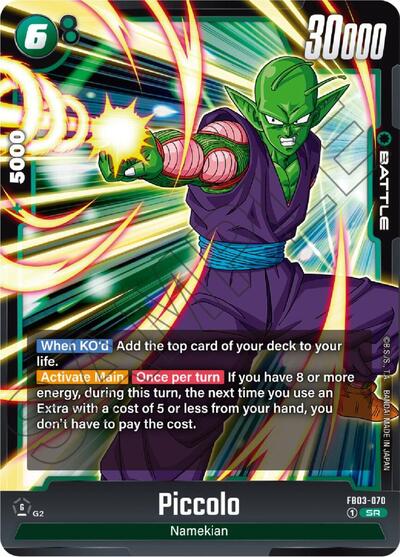 Piccolo FB03 - 070 (Raging Roar) Near Mint Holofoil - Nick Nack's Full Frontal Attack