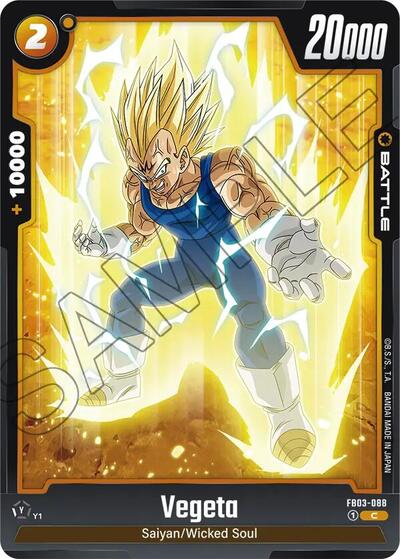 Vegeta FB03-088 (Raging Roar) Near Mint