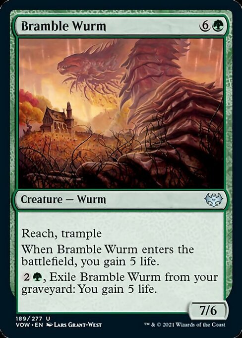 Bramble Wurm (Innistrad: Crimson Vow) Near Mint - Nick Nack's Full Frontal Attack