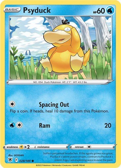Psyduck (SWSH10: Astral Radiance) Near Mint - Nick Nack's Full Frontal Attack
