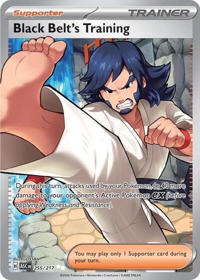 Black Belt's Training (ME: Ascended Heroes) Near Mint Holofoil