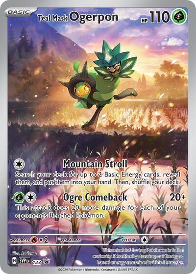 Teal Mask Ogerpon - 123 (SV: Scarlet & Violet Promo Cards) Near Mint Holofoil