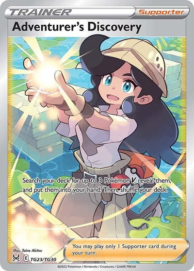 Adventurer's Discovery (Sword and Shield Lost Origin Trainer Gallery) Near Mint Holofoil