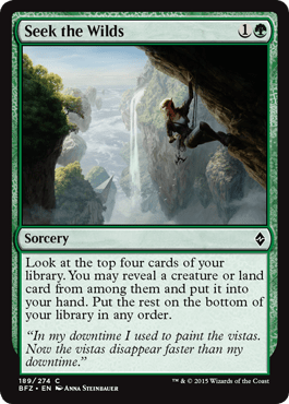 Seek the Wilds (Battle for Zendikar) Near Mint - Nick Nack's Full Frontal Attack