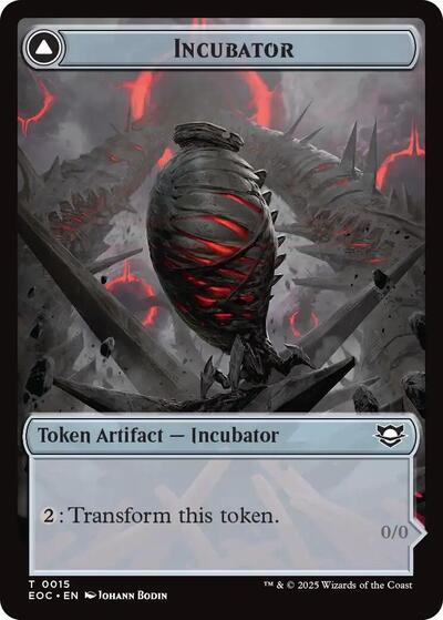 Incubator / Phyrexian Double - Sided Token (Commander: Edge of Eternities) Near Mint - Nick Nack's Full Frontal Attack