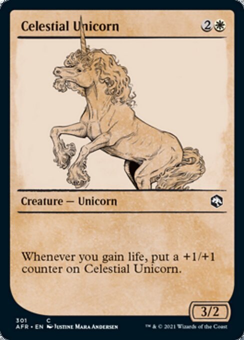 Celestial Unicorn (Showcase) (Adventures in the Forgotten Realms) Near Mint - Nick Nack's Full Frontal Attack