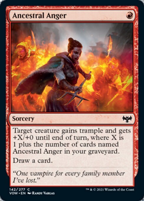 Ancestral Anger (Innistrad: Crimson Vow) Near Mint - Nick Nack's Full Frontal Attack