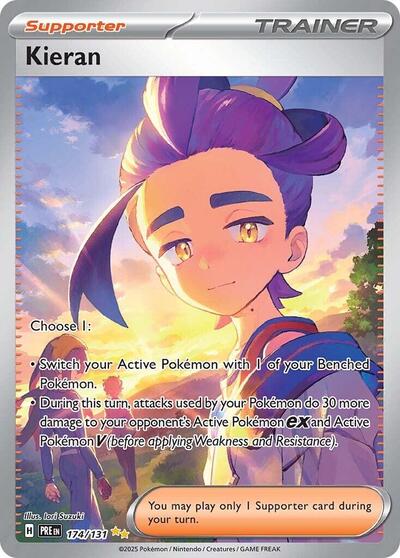 Kieran - 174 (SV: Prismatic Evolutions) Near Mint Holofoil