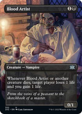 Blood Artist (Borderless) (Double Masters 2022) Near Mint - Nick Nack's Full Frontal Attack