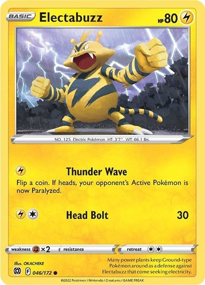 Electabuzz (SWSH09: Brilliant Stars) Near Mint - Nick Nack's Full Frontal Attack