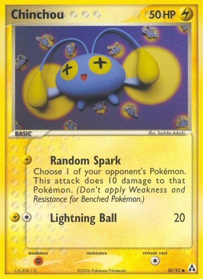 Chinchou (Legend Maker) Light Play - Nick Nack's Full Frontal Attack