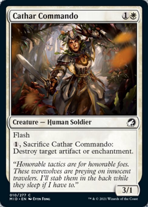 Cathar Commando (Innistrad: Midnight Hunt) Near Mint - Nick Nack's Full Frontal Attack