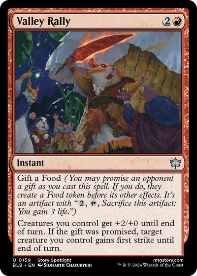 Valley Rally (Bloomburrow) Near Mint