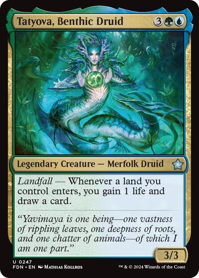 Tatyova, Benthic Druid (Foundations) Near Mint