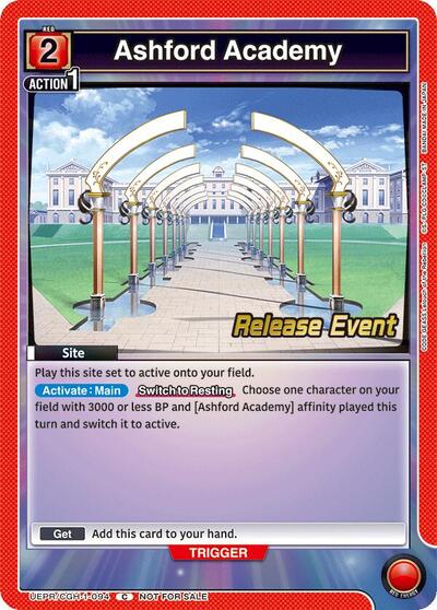 Ashford Academy (Code Geass: Lelouch of the Rebellion Release Event Cards) Near Mint - Nick Nack's Full Frontal Attack