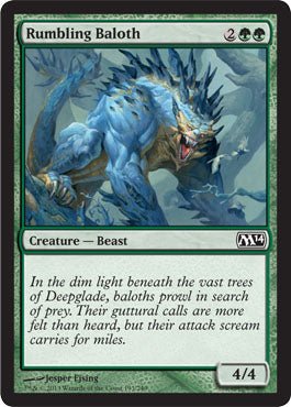 Rumbling Baloth (Magic 2014 Core Set) Near Mint - Nick Nack's Full Frontal Attack