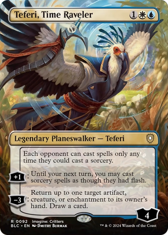 Teferi, Time Raveler (Borderless) [Bloomburrow Commander]