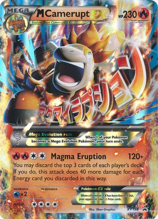 M Camerupt EX (XY198) (Tarjeta Jumbo) [XY: Black Star Promos] 