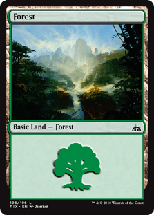 Forest (Rivals of Ixalan) Near Mint - Nick Nack's Full Frontal Attack