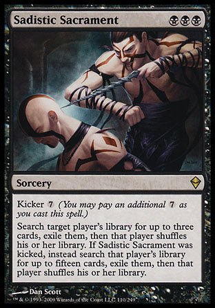 Sadistic Sacrament (Zendikar) Light Play - Nick Nack's Full Frontal Attack
