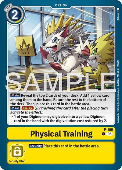 Physical Training (P-105) (Alternate Art) (Starter Deck 22: Amethyst Mandala Advanced Deck Set) Near Mint Foil