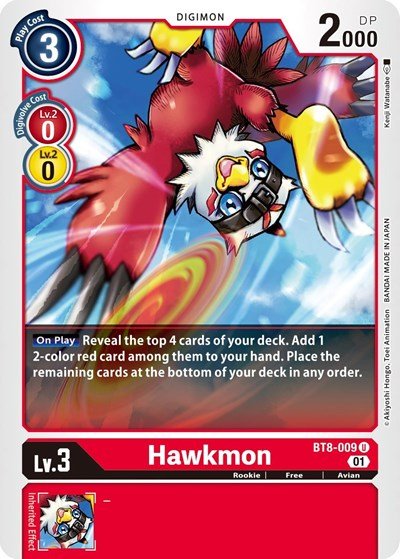 Hawkmon (New Awakening) Near Mint - Nick Nack's Full Frontal Attack
